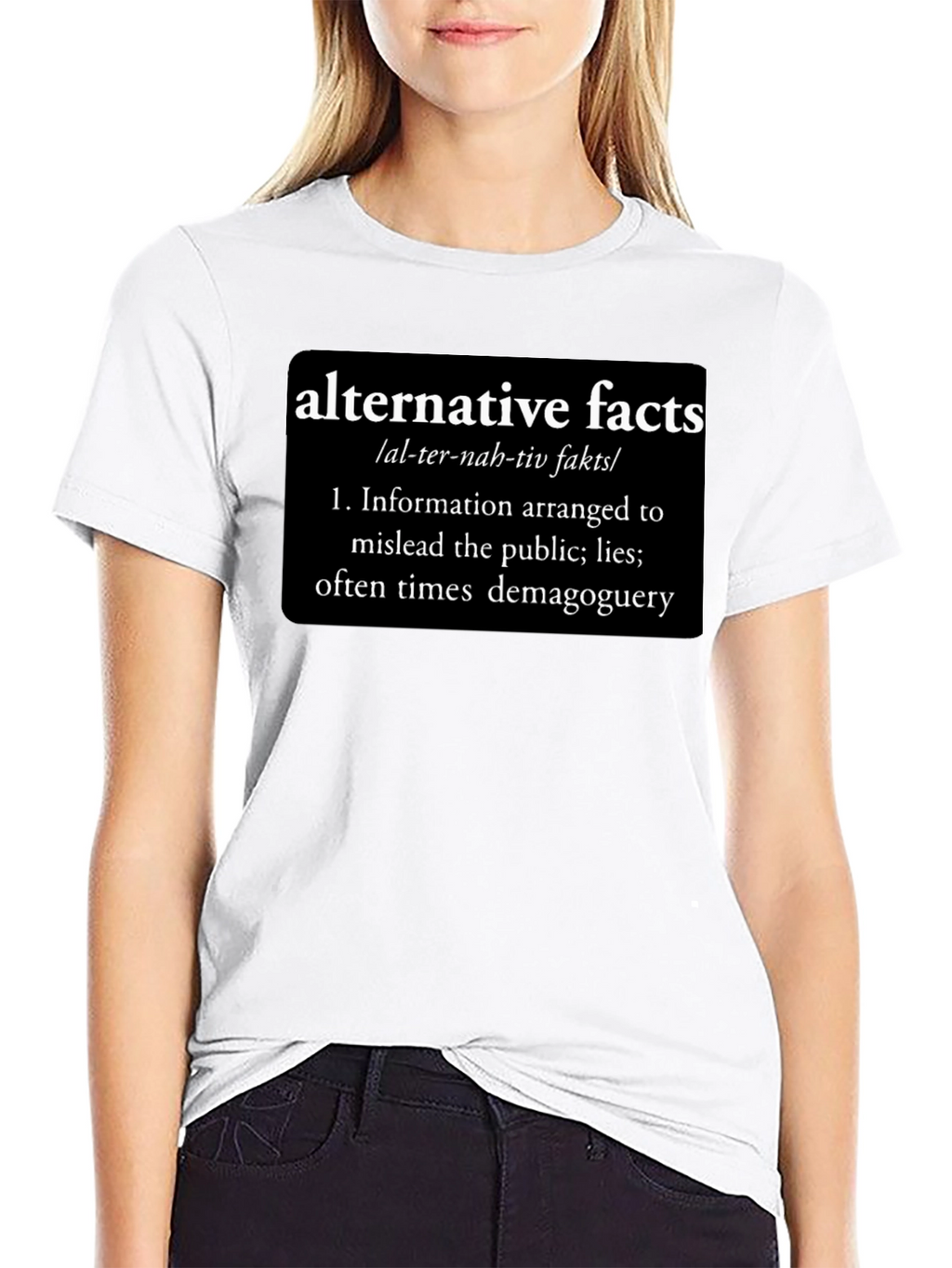 Alternative Facts Definition Graphic Tee - Funny Political Statement