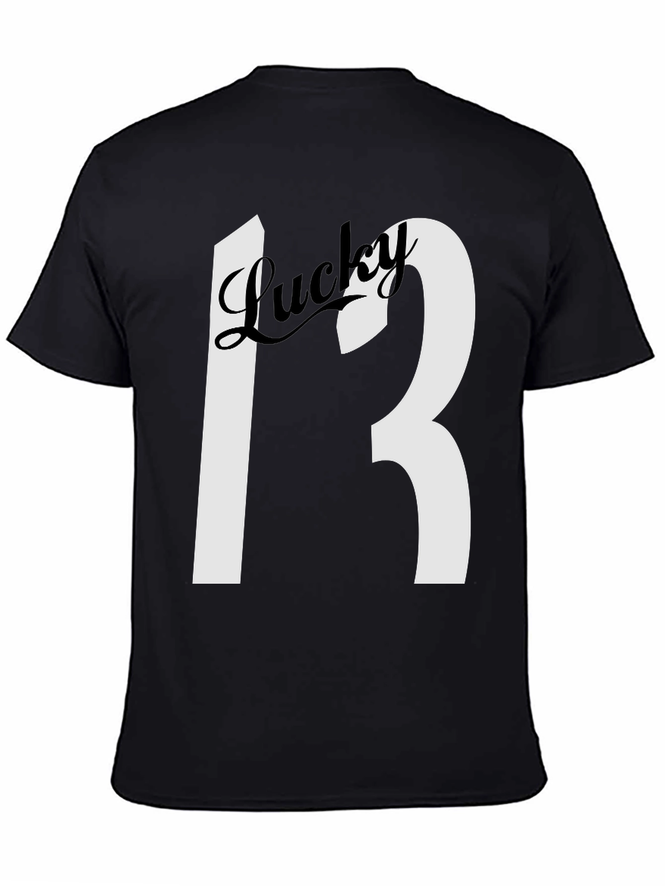 Lucky 13 Black Graphic Tee - Mens Short Sleeve