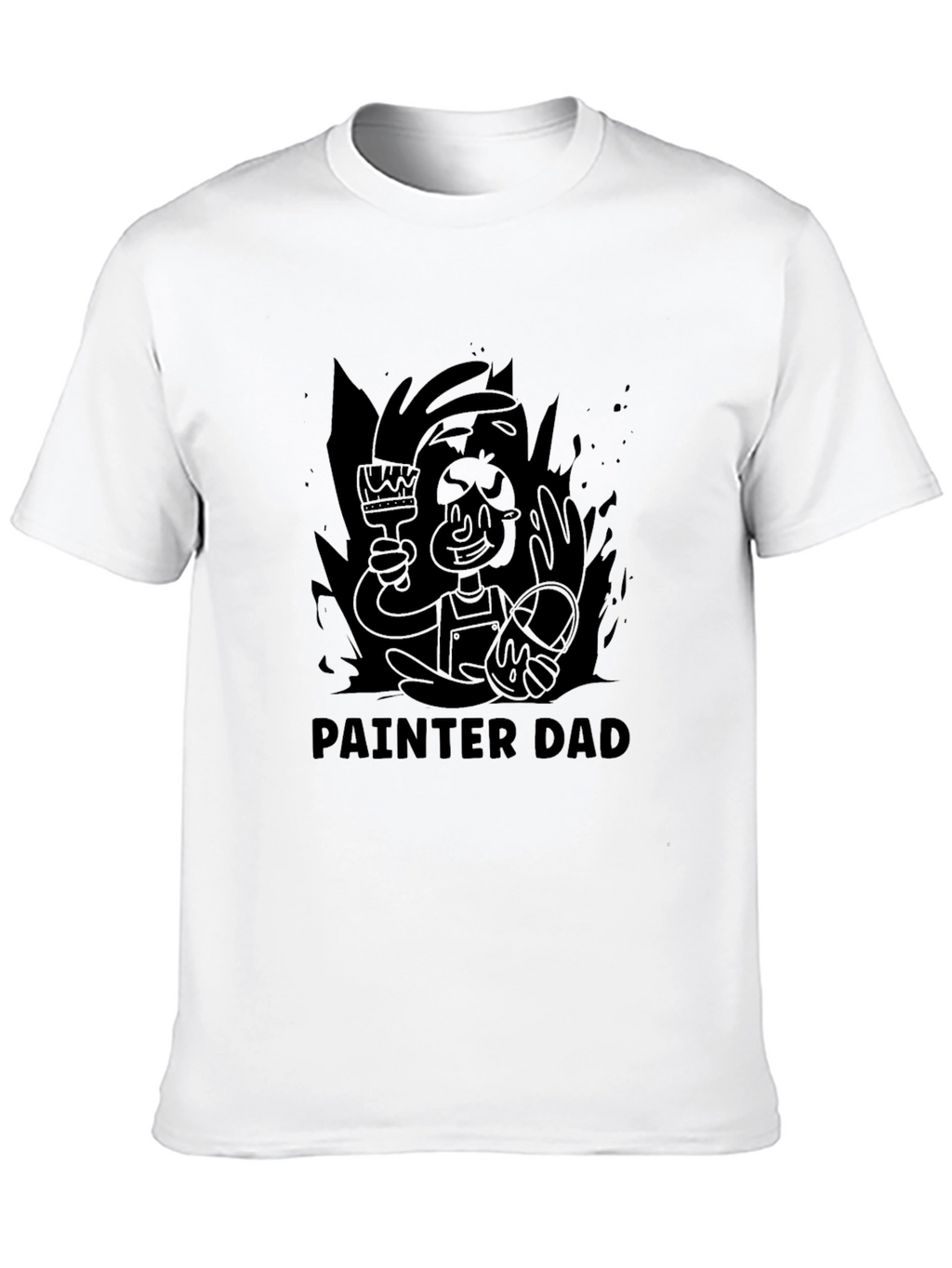 Painter Dad T-Shirt - Cartoon Style Graphic Tee