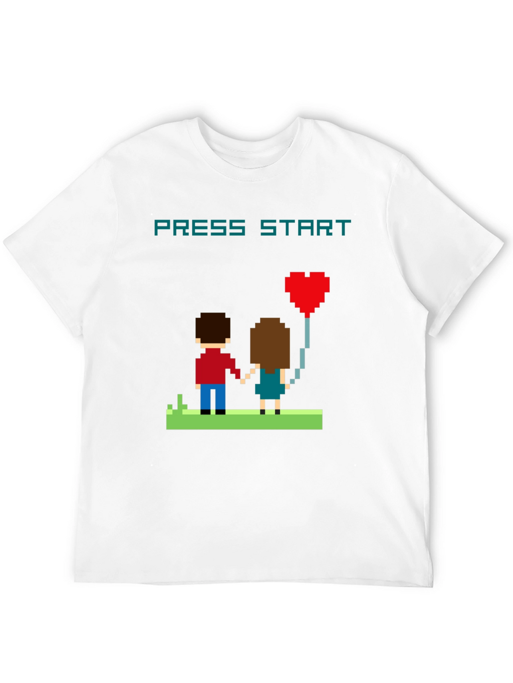Pixel Love T-Shirt - Press Start to Love