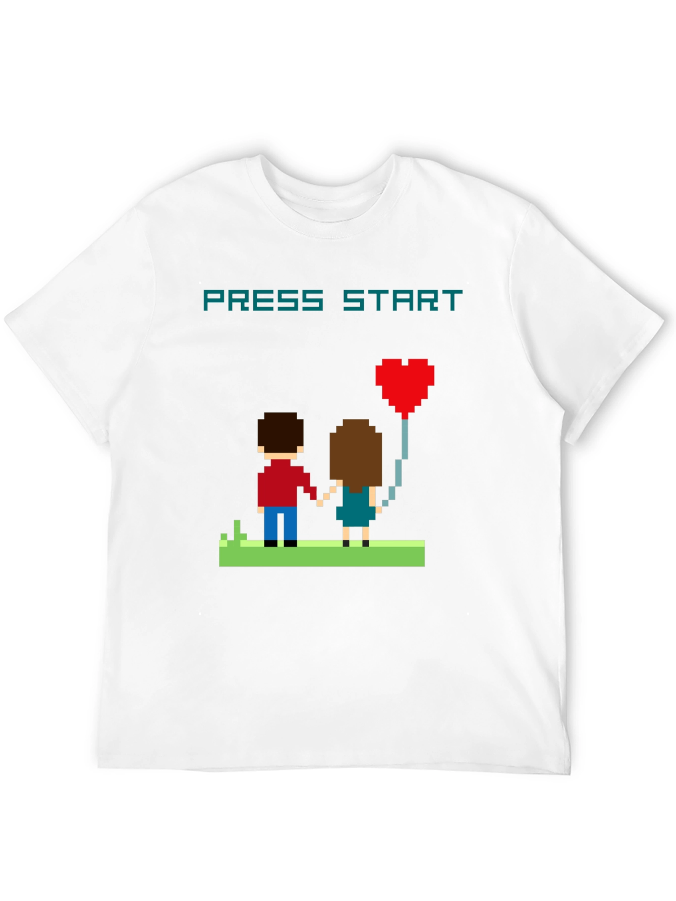 Pixel Love T-Shirt - Press Start to Love