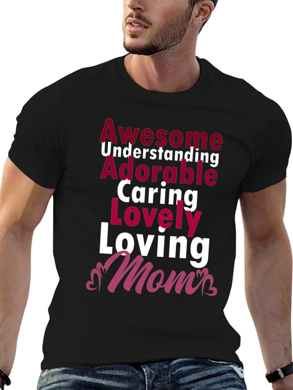 Awesome Mom T-Shirt - Adorable Loving Caring