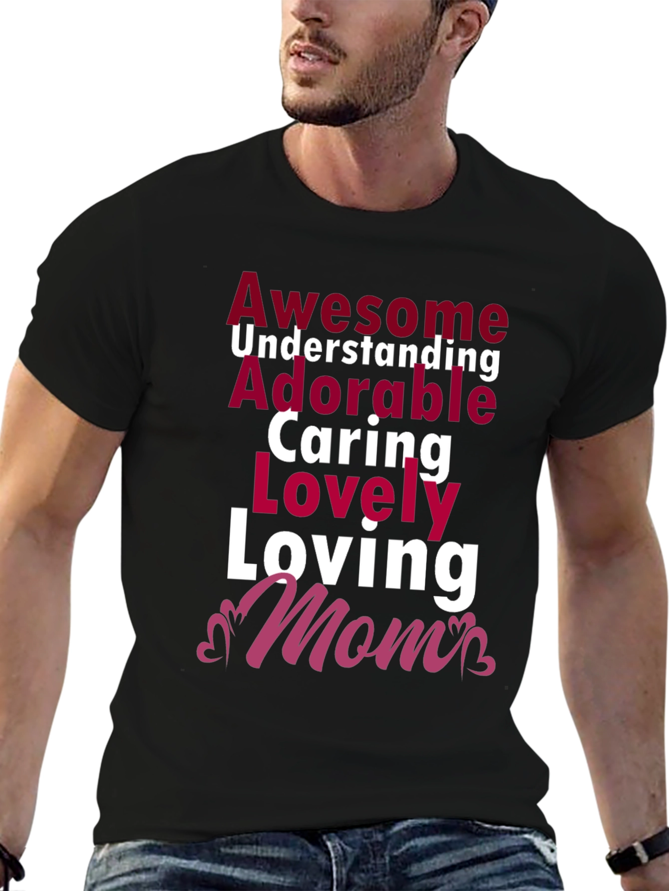 Awesome Mom T-Shirt - Adorable Loving Caring