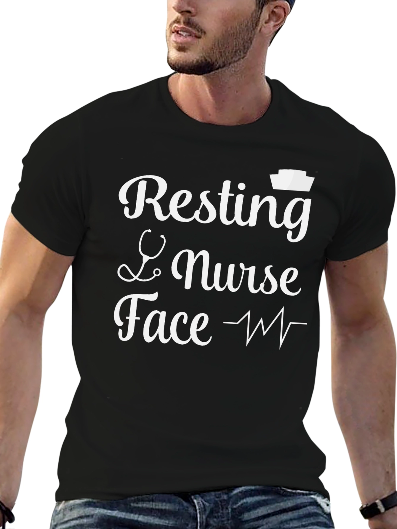 Resting Nurse Face T-Shirt - Funny Medical Apparel