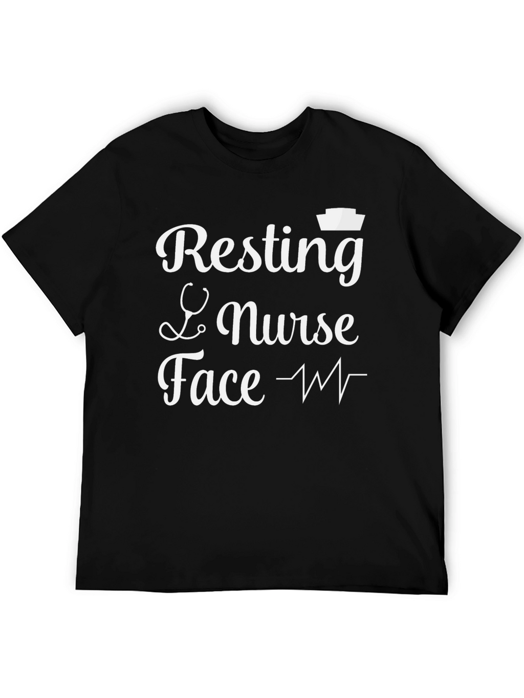 Resting Nurse Face T-Shirt - Funny Medical Apparel