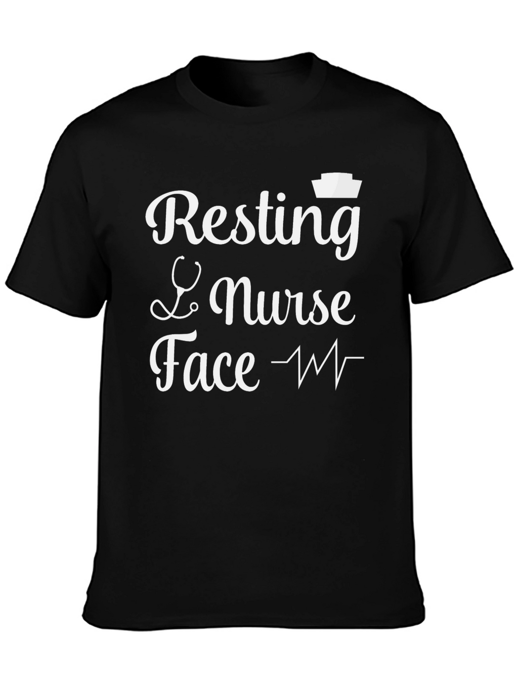 Resting Nurse Face T-Shirt - Funny Medical Apparel