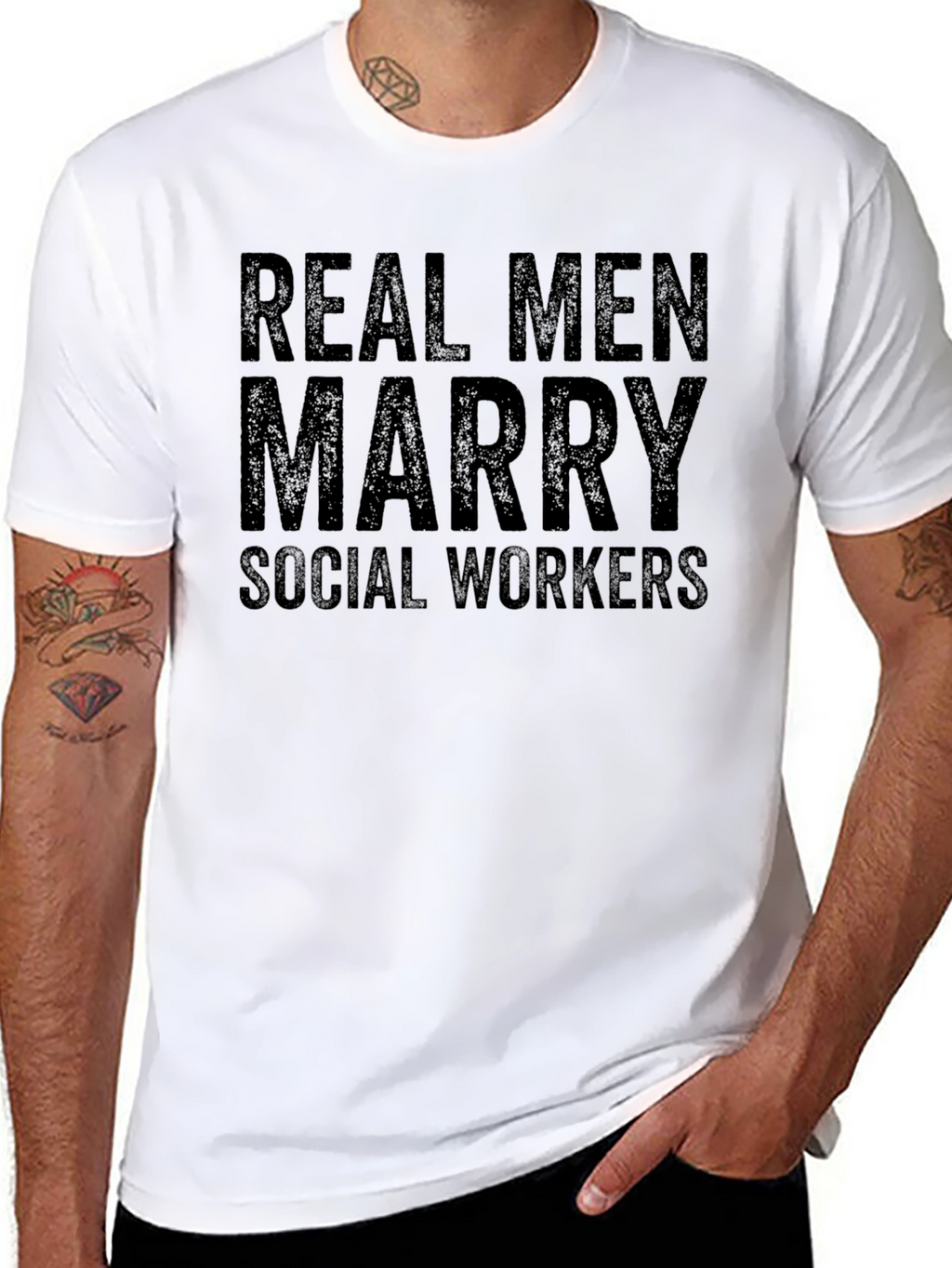 Real Men Marry Social Workers T-Shirt