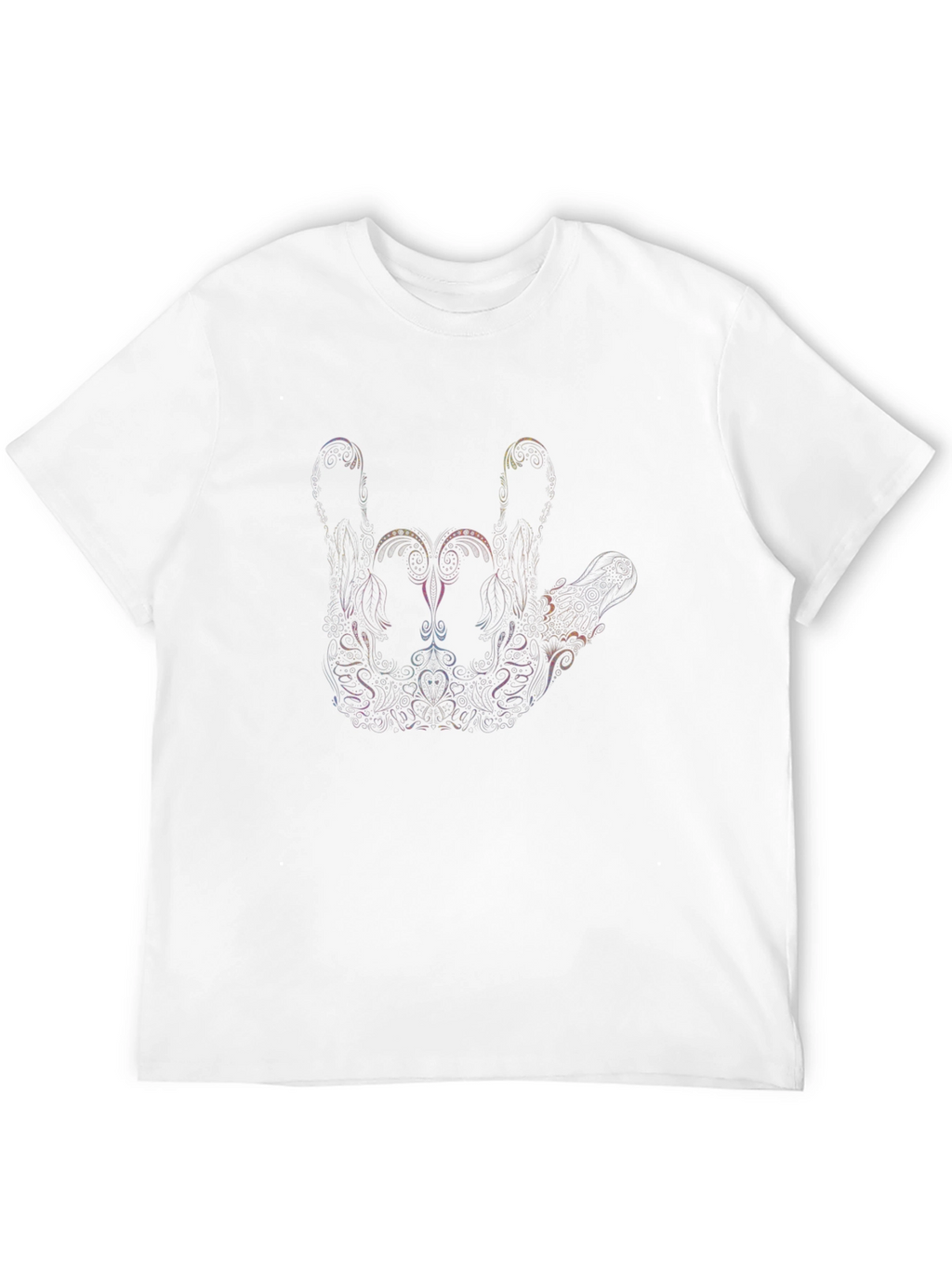 I Love You Sign Language Graphic Tee - Black