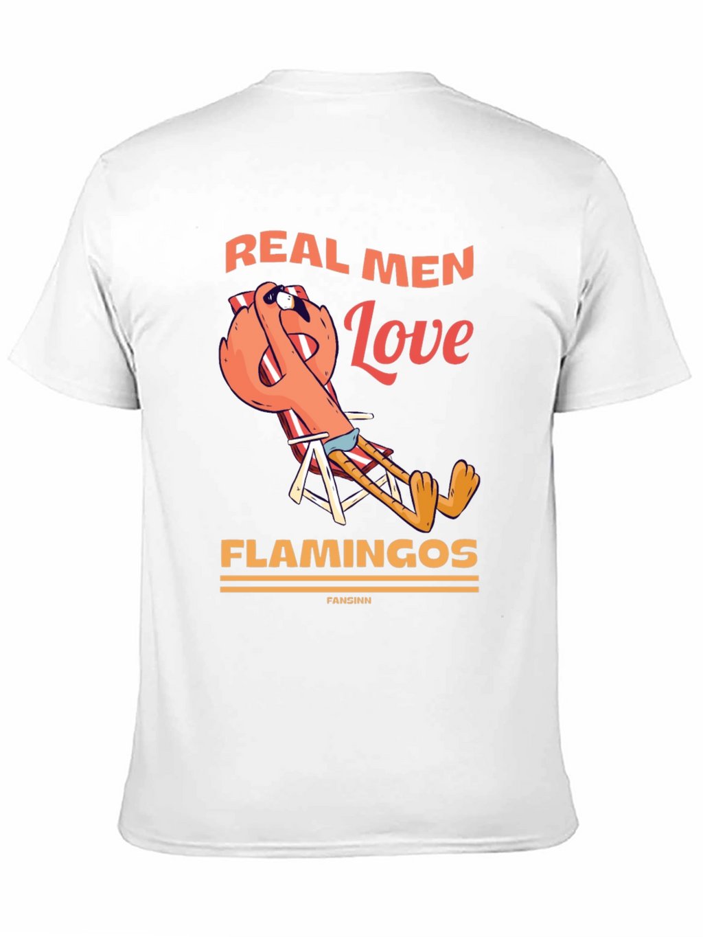 Real Men Love Flamingos Graphic T-Shirt