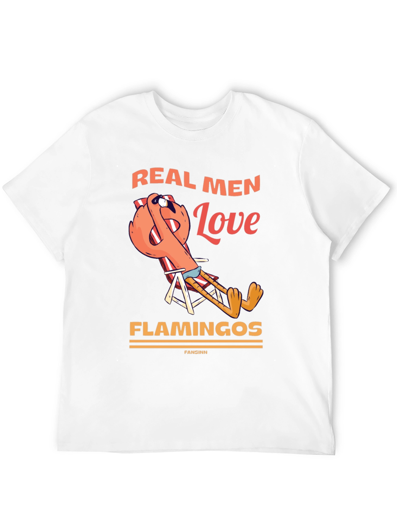 Real Men Love Flamingos Graphic T-Shirt
