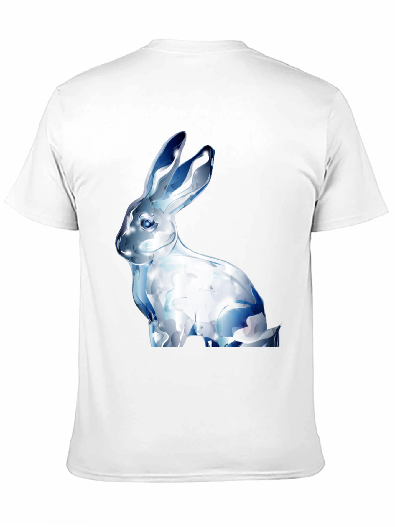 Crystal Rabbit Graphic Black T-Shirt