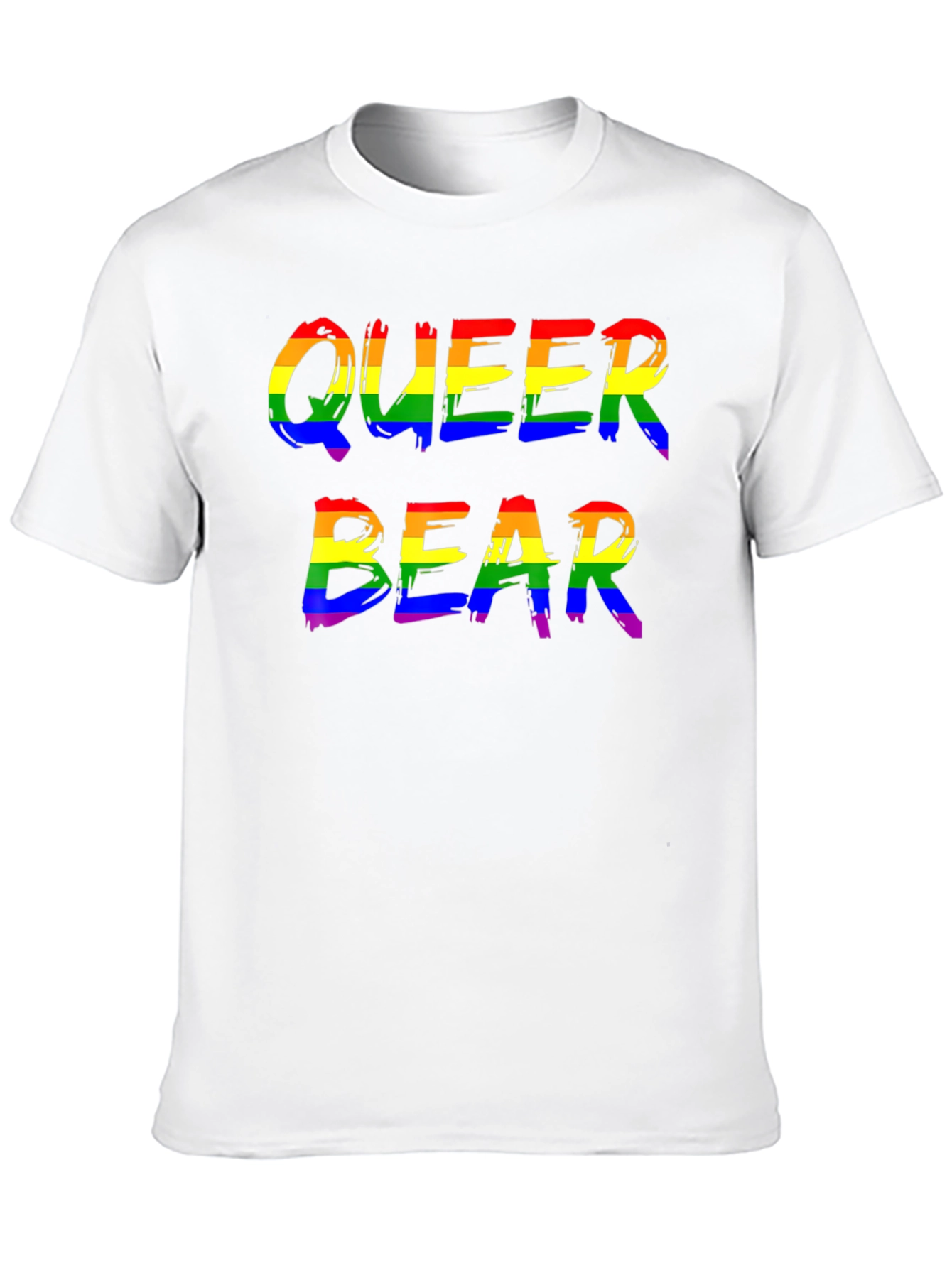 Queer Bear Pride T-Shirt LGBTQ Rainbow Graphic Tee