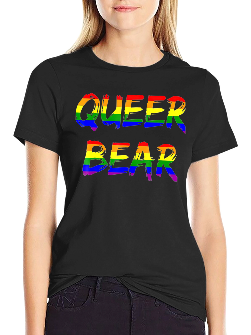 Queer Bear Pride T-Shirt LGBTQ Rainbow Graphic Tee
