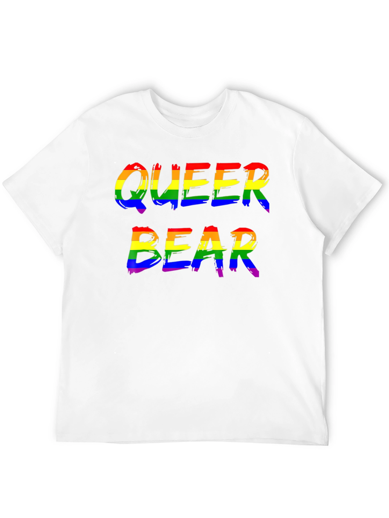 Queer Bear Pride T-Shirt LGBTQ Rainbow Graphic Tee