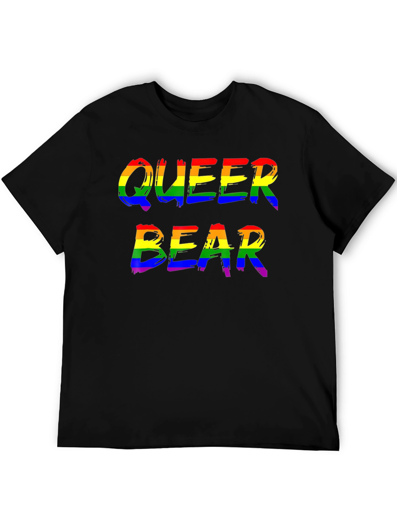 Queer Bear Pride T-Shirt LGBTQ Rainbow Graphic Tee