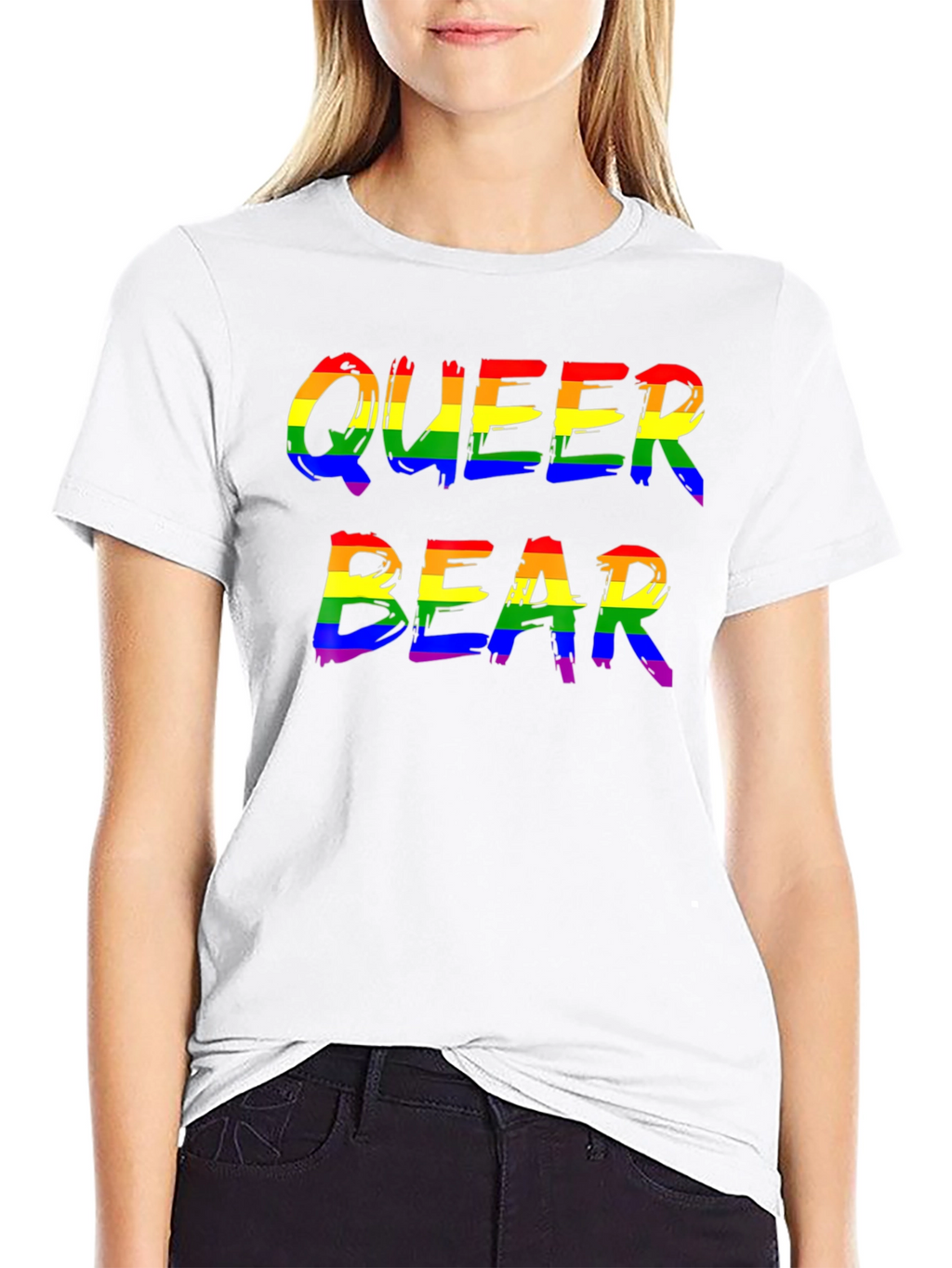 Queer Bear Pride T-Shirt LGBTQ Rainbow Graphic Tee