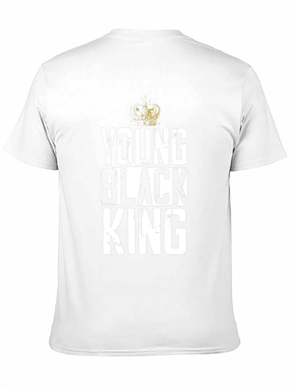 Young Black King Graphic Tee - Black Cotton