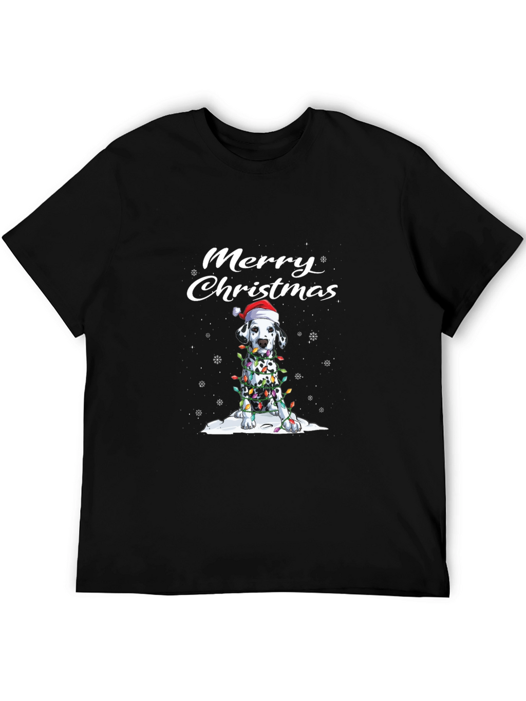 Merry Christmas Dalmatian Dog T-Shirt
