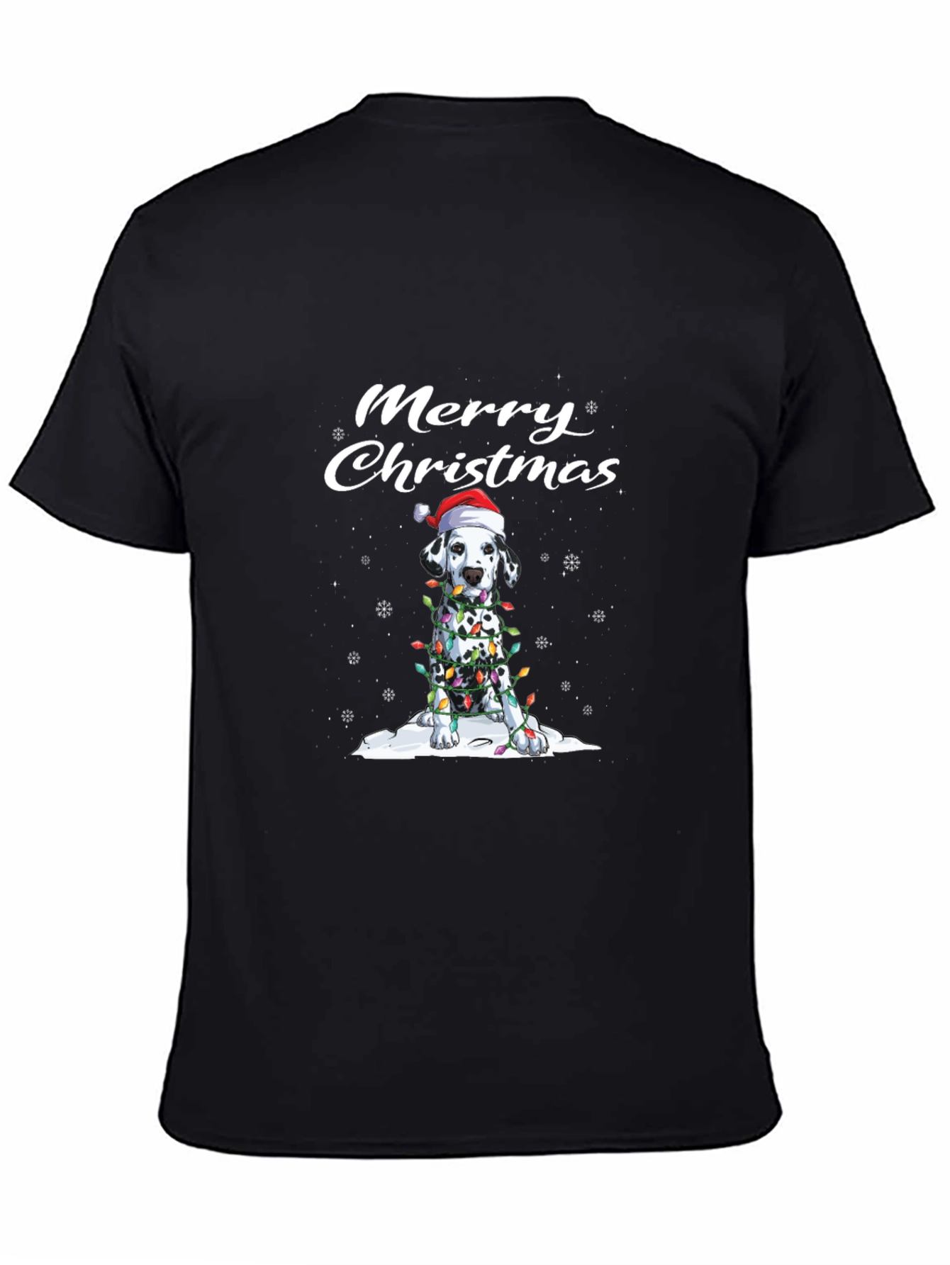 Merry Christmas Dalmatian Dog T-Shirt