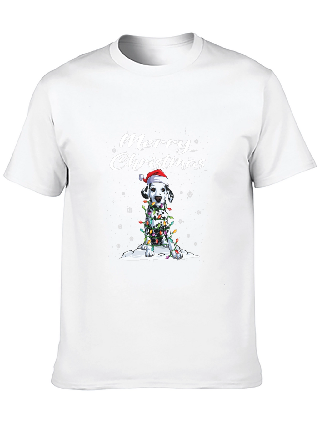 Merry Christmas Dalmatian Dog T-Shirt