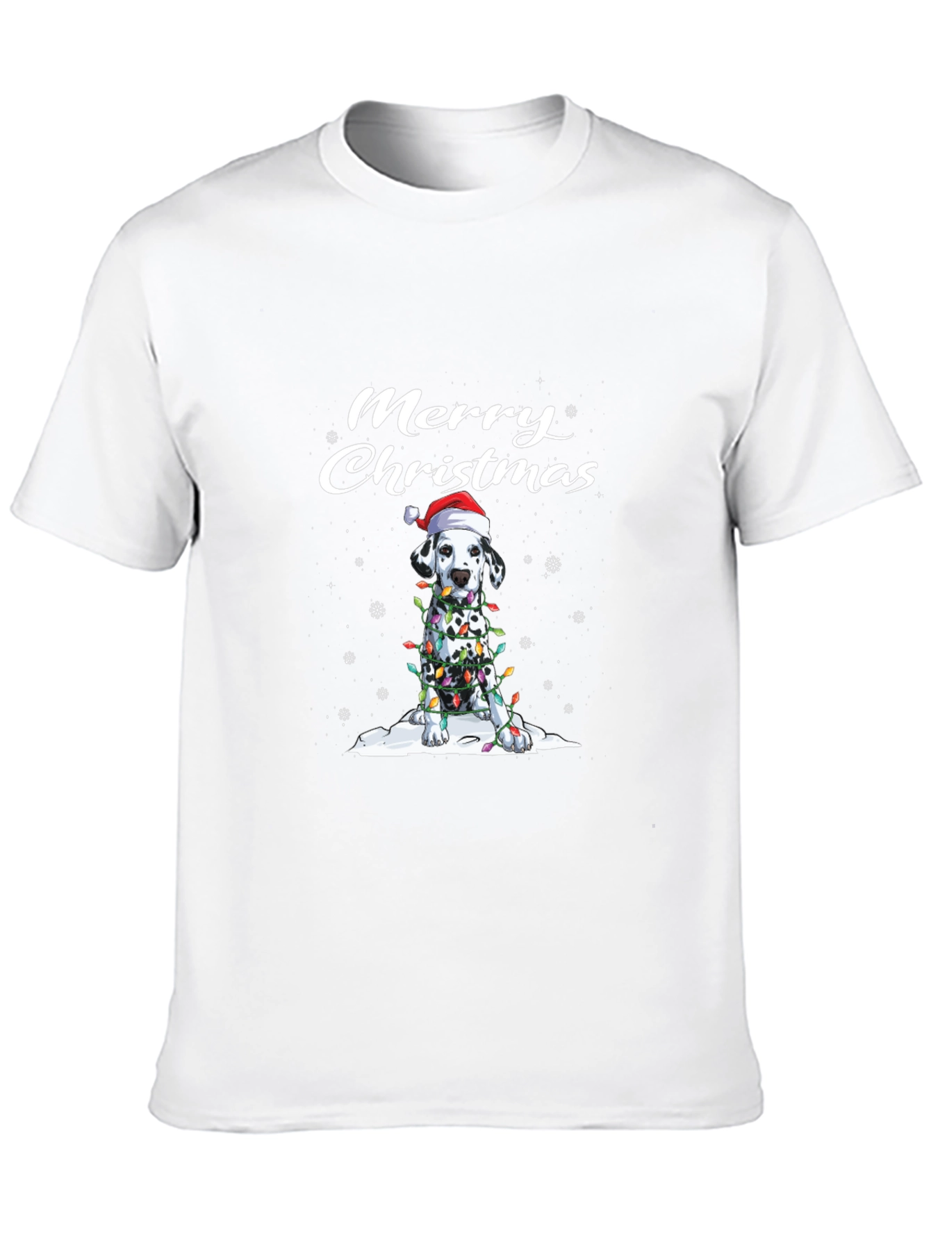 Merry Christmas Dalmatian Dog T-Shirt