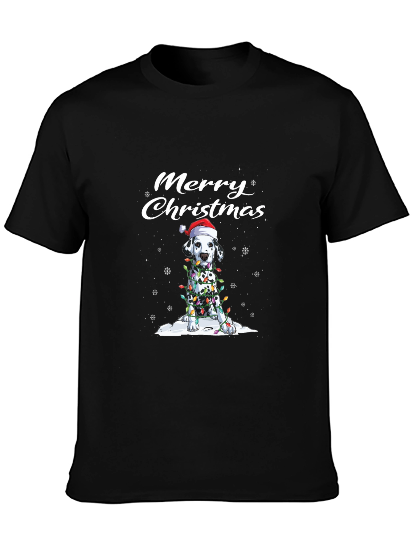 Merry Christmas Dalmatian Dog T-Shirt