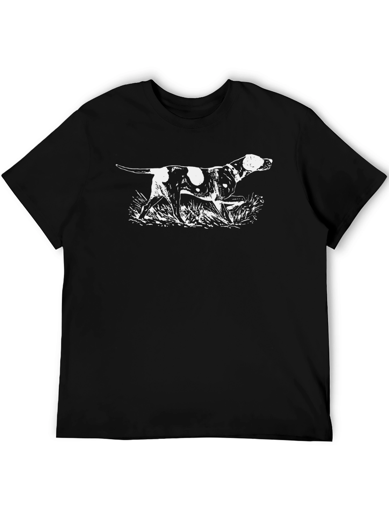 Dog Print Black T-Shirt
