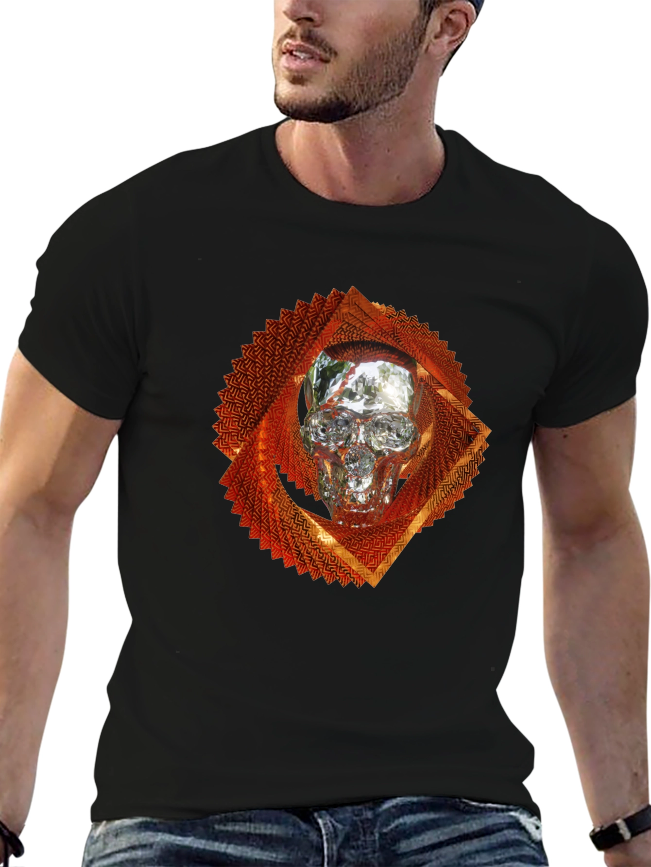 Skull Graphic Tee - Edgy Streetwear Style