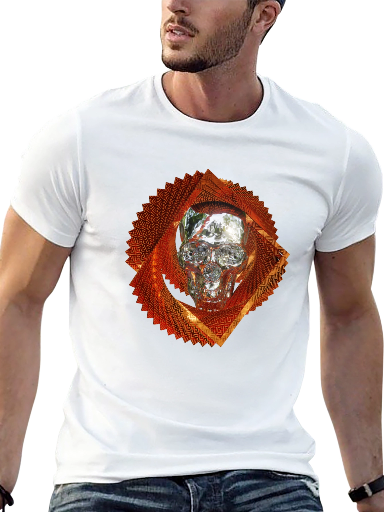 Skull Graphic Tee - Edgy Streetwear Style
