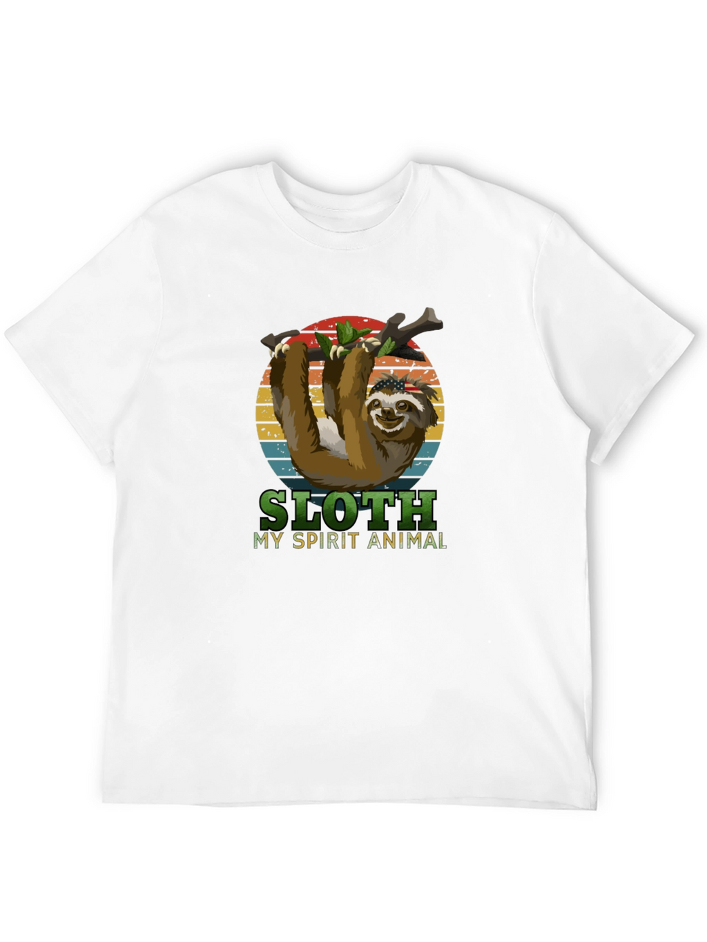 Sloth Spirit Animal Graphic T-Shirt