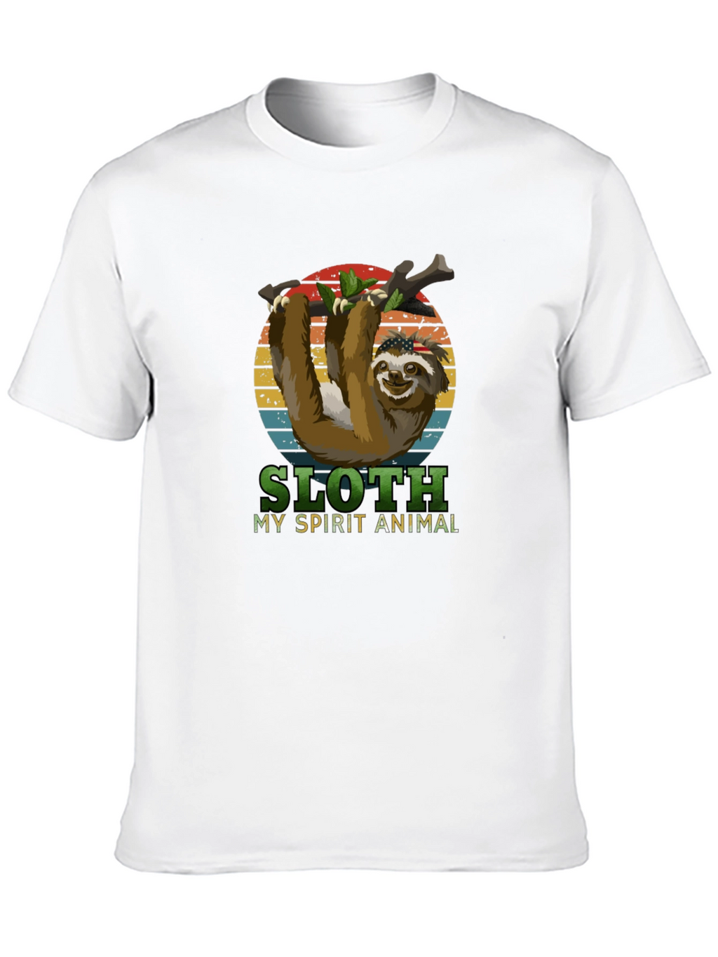 Sloth Spirit Animal Graphic T-Shirt