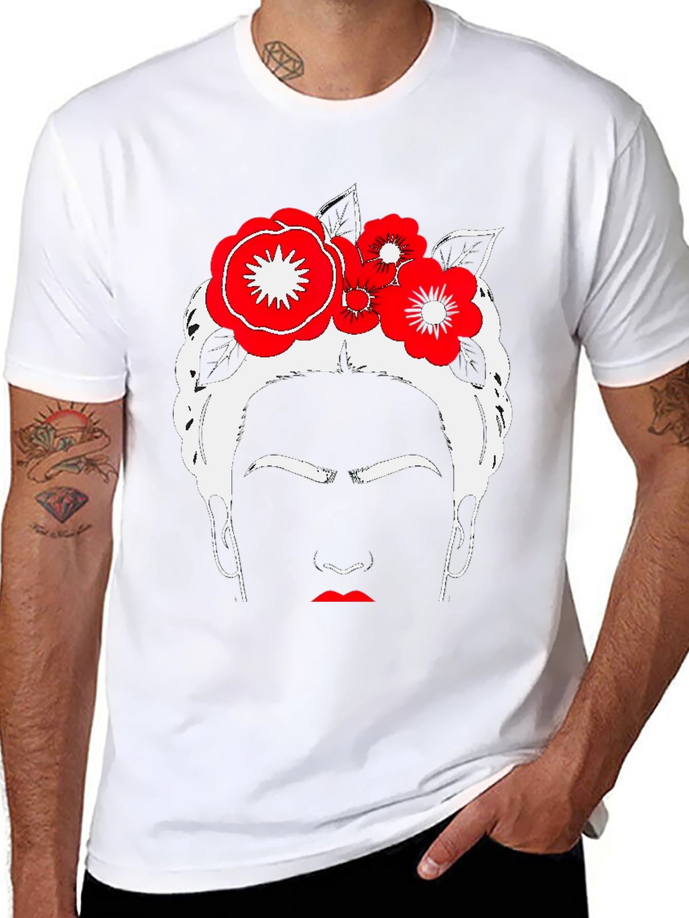 Frida Kahlo Graphic Tee - Black