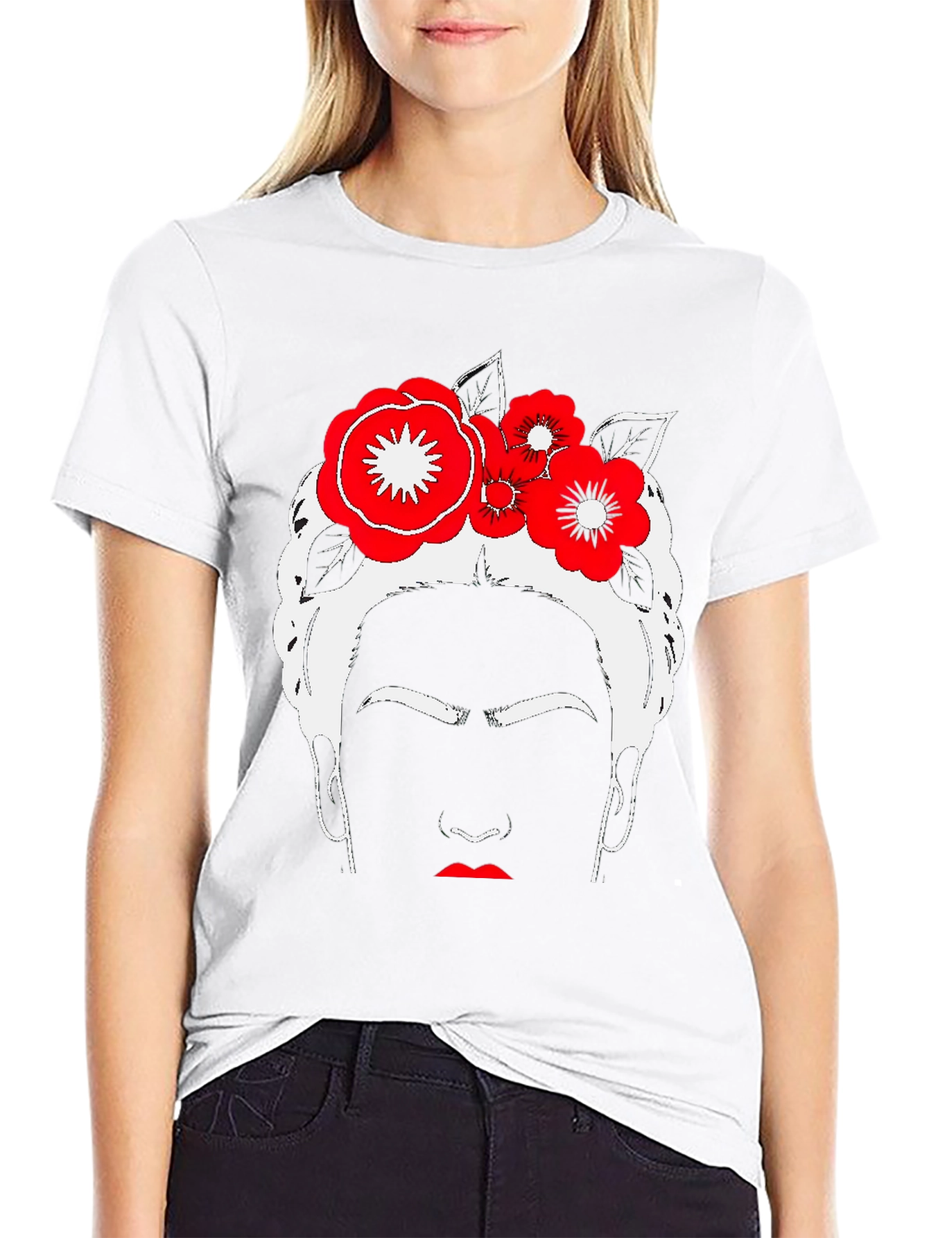 Frida Kahlo Graphic Tee - Black
