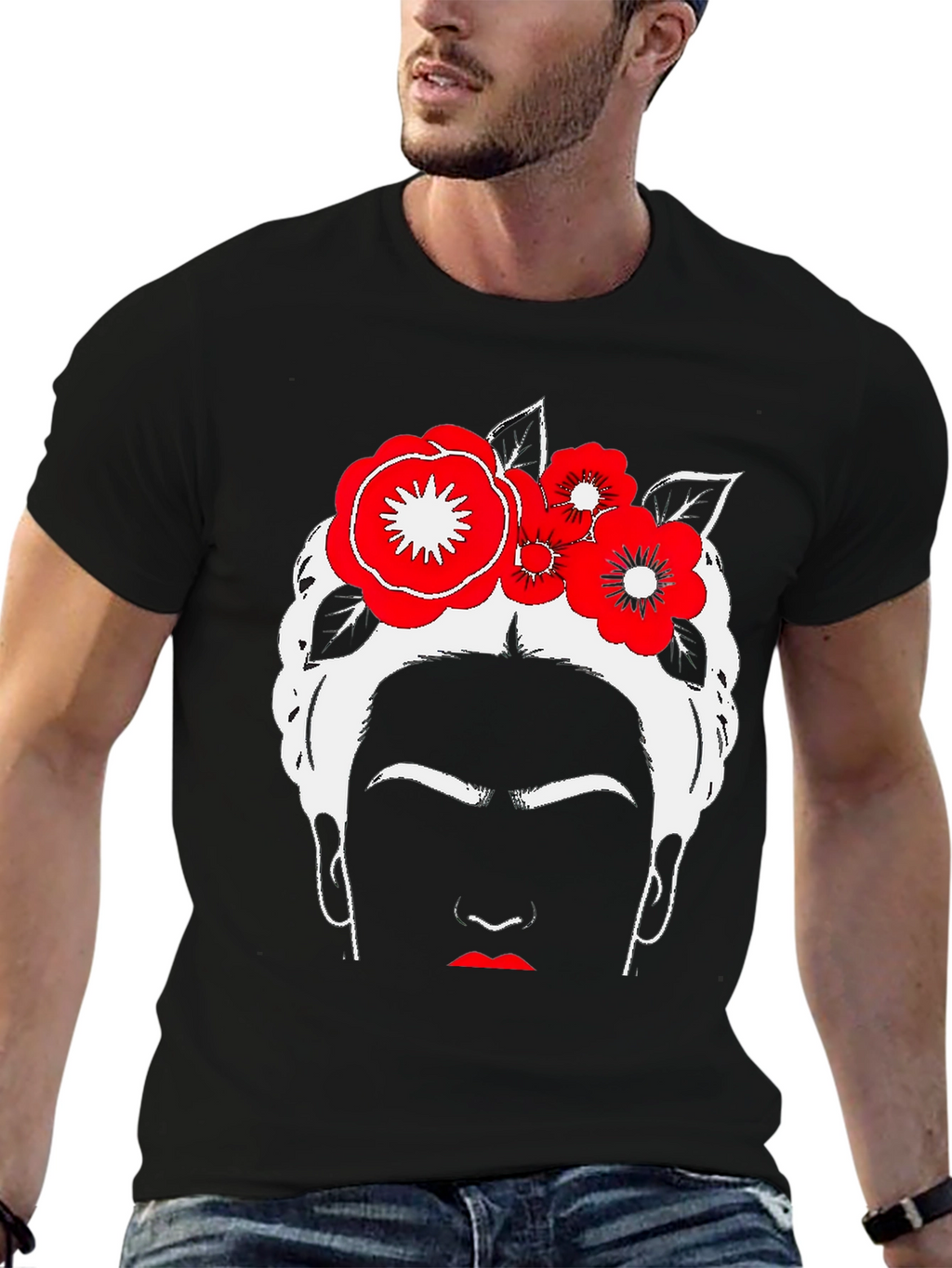 Frida Kahlo Graphic Tee - Black