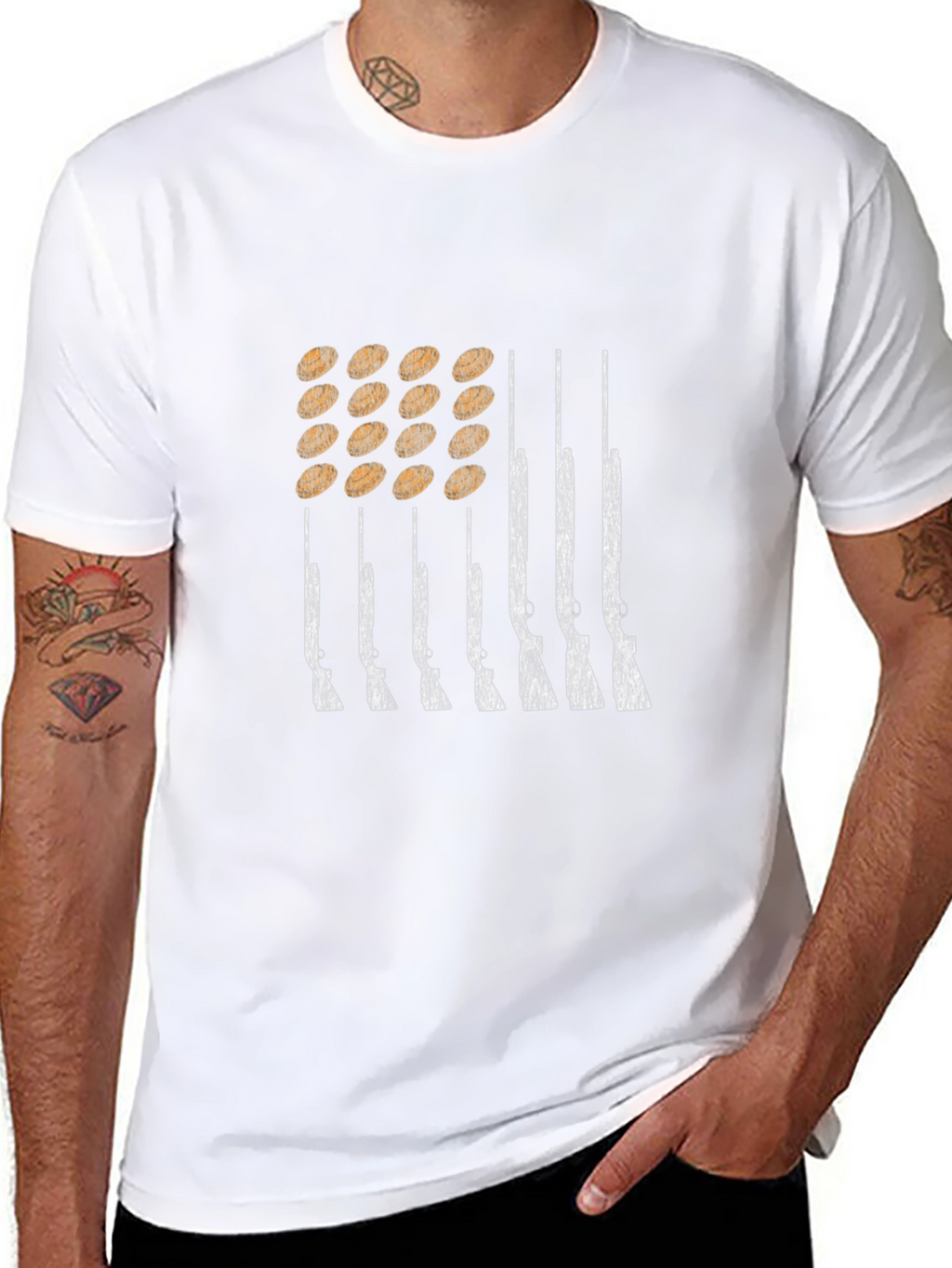 Shotgun Shells & Rifles Graphic Tee - Black Cotton