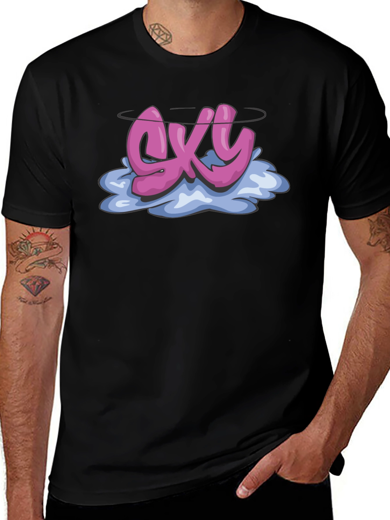 GXY Graphic Tee - Urban Style Black T-Shirt