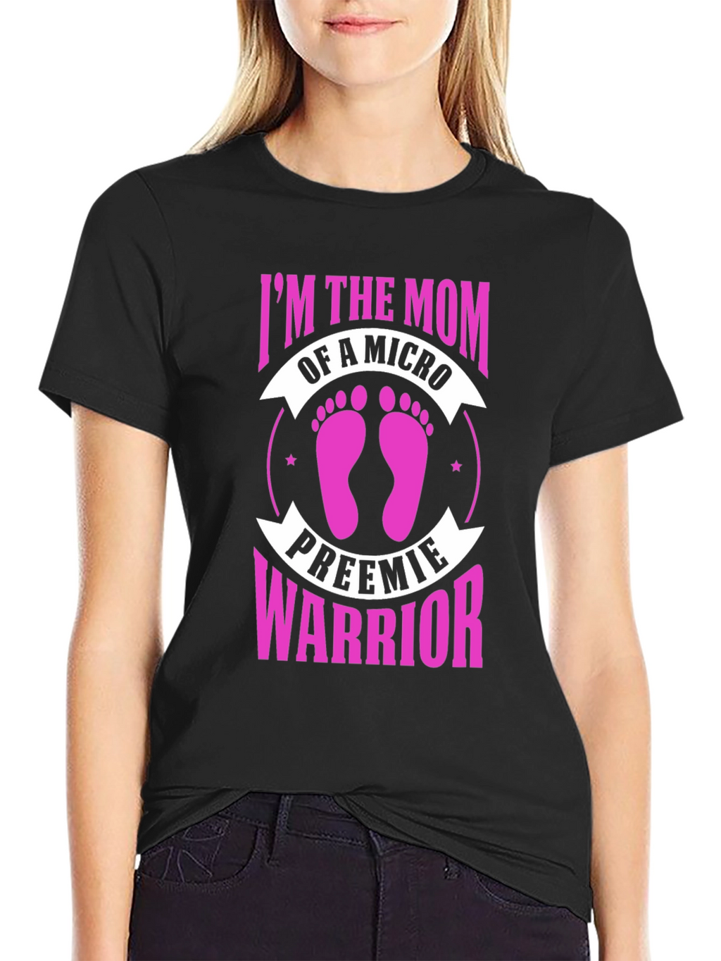 Micro Preemie Warrior Mom T-Shirt