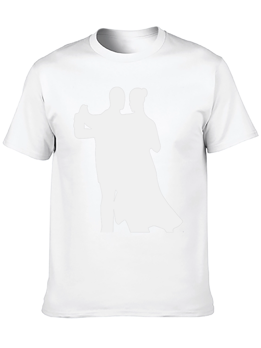 Dancing Couple Graphic Tee - Stylish Black T-Shirt