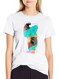 Dream Angel Graphic Print Black T-Shirt
