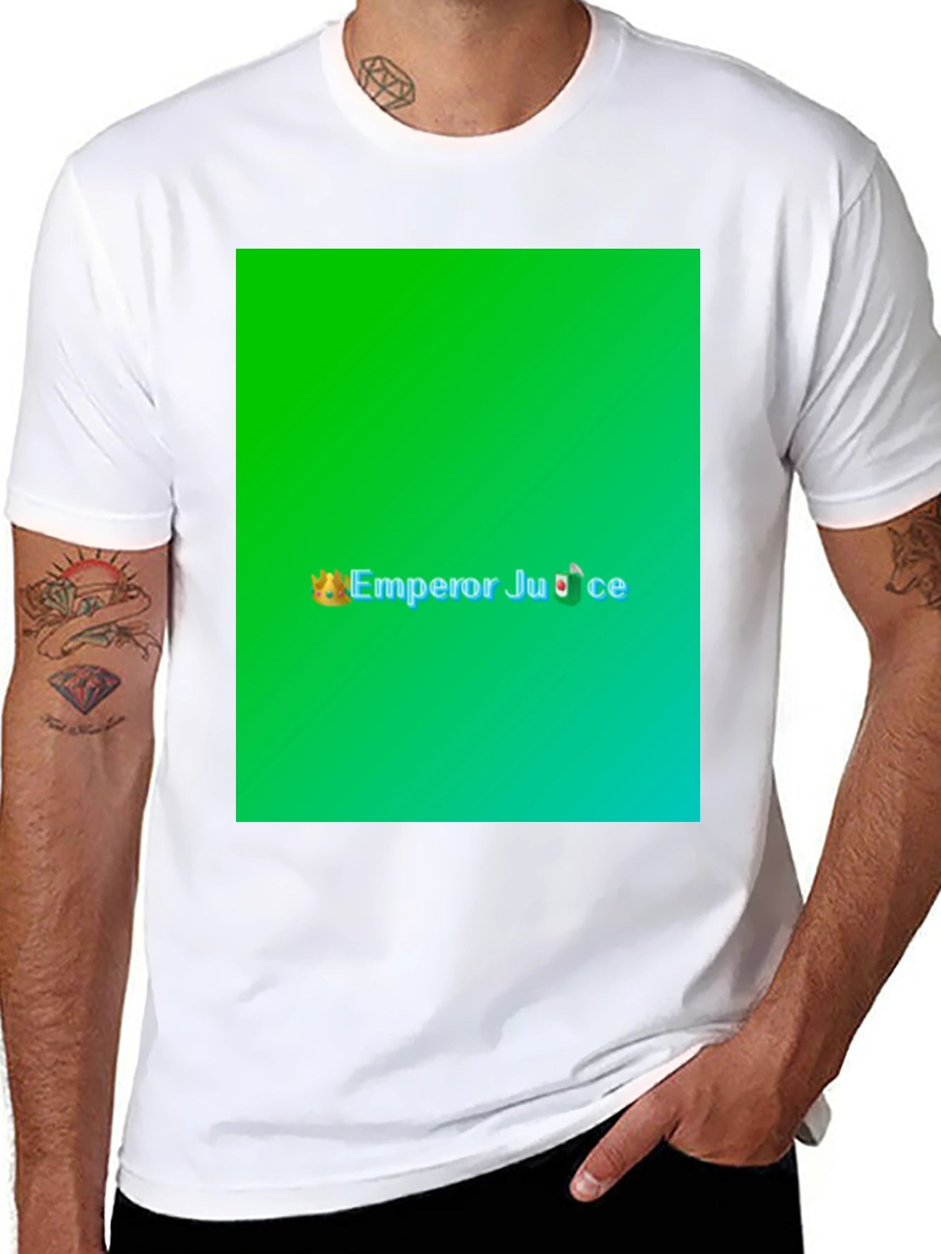Emperor Juice Graphic Print Black T-Shirt