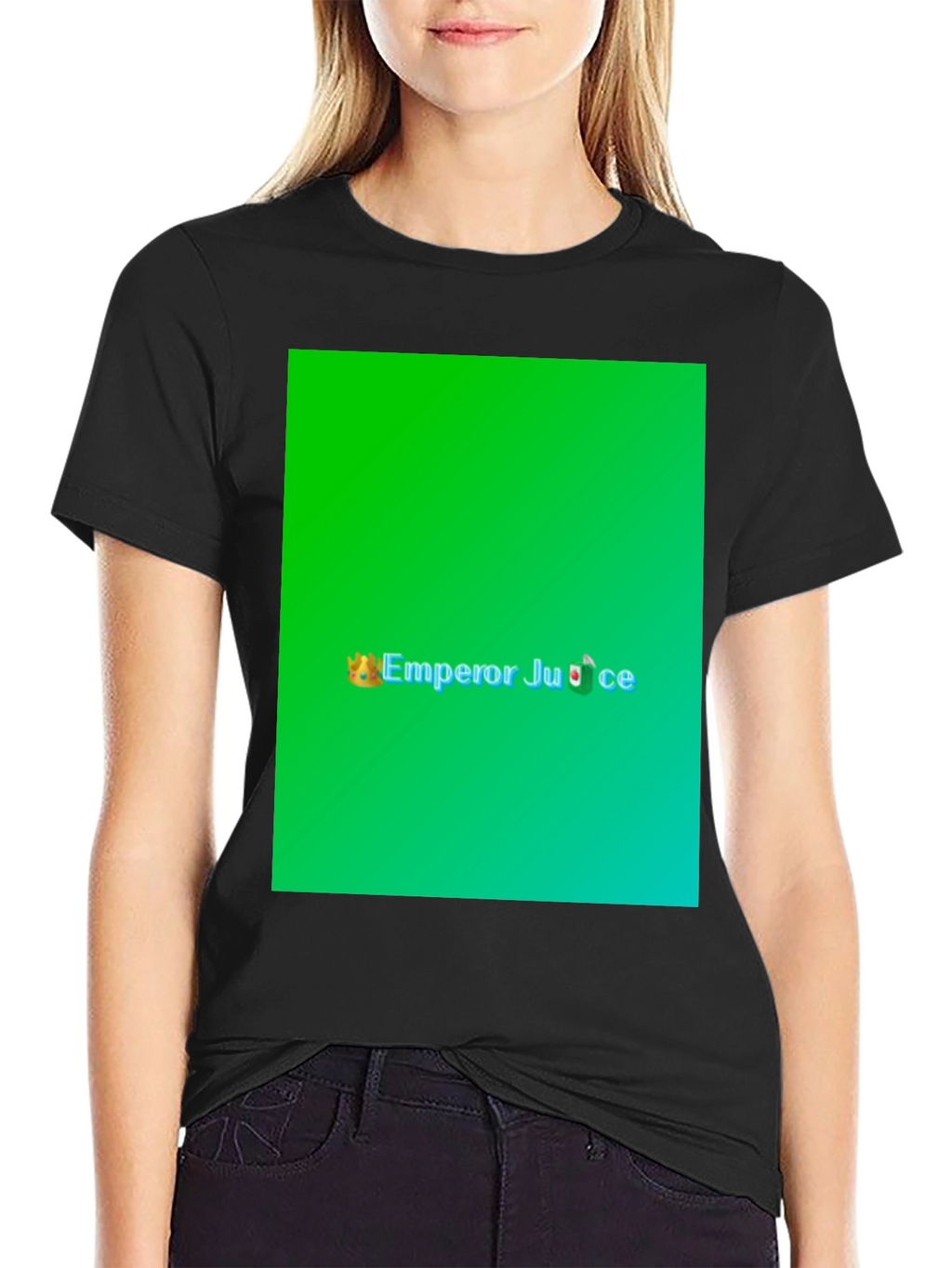 Emperor Juice Graphic Print Black T-Shirt