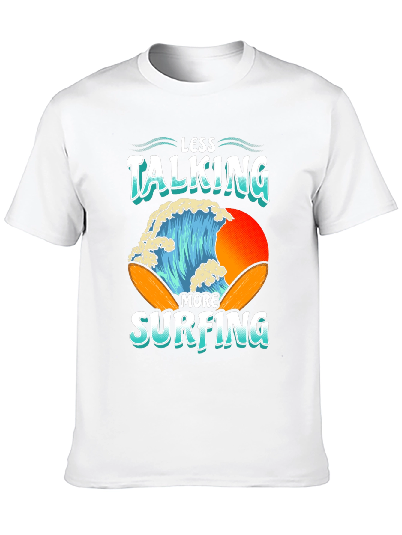 Less Talking More Surfing Graphic Tee