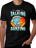 Less Talking More Surfing Graphic Tee