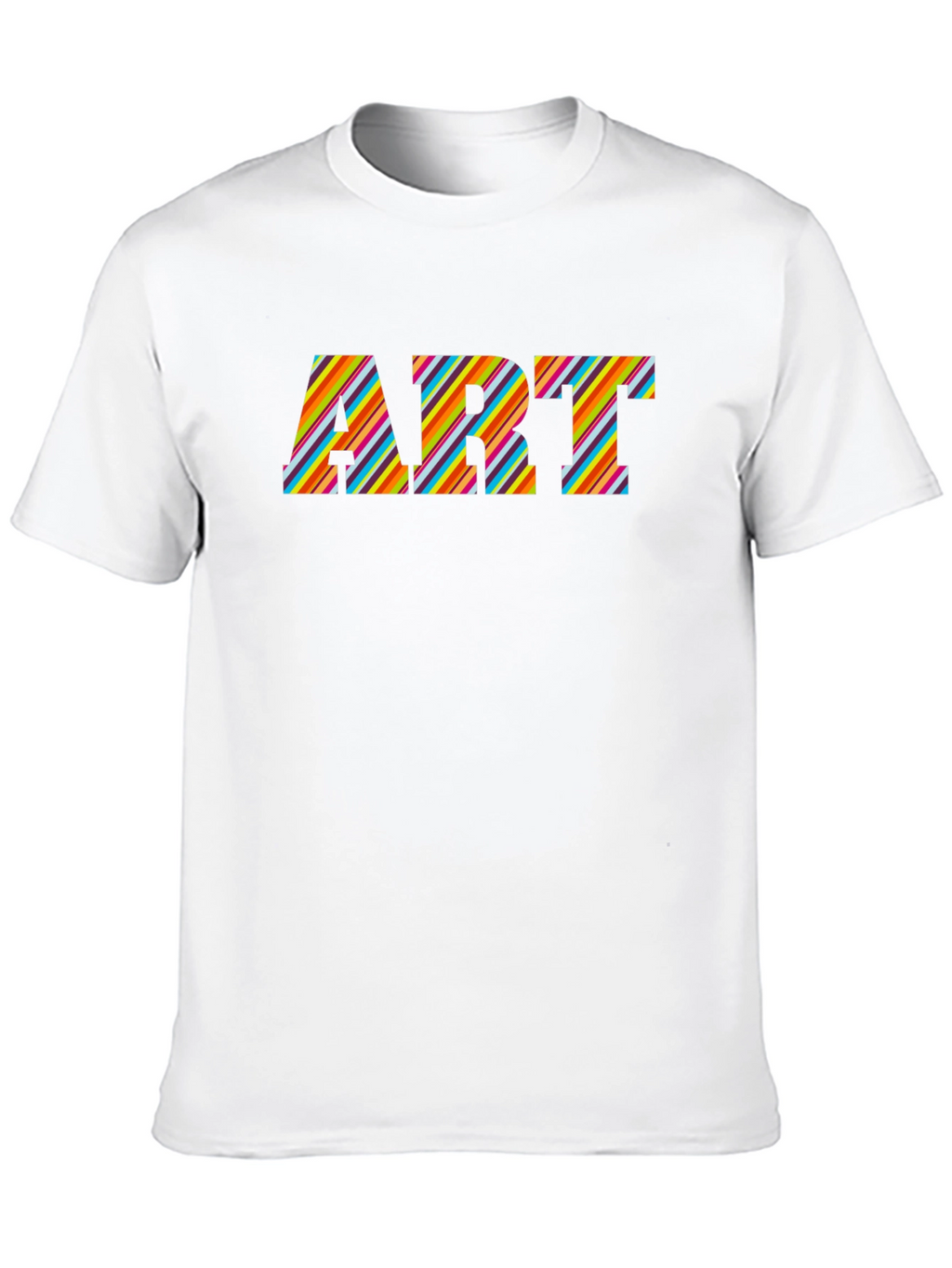 Art Striped Graphic T-Shirt