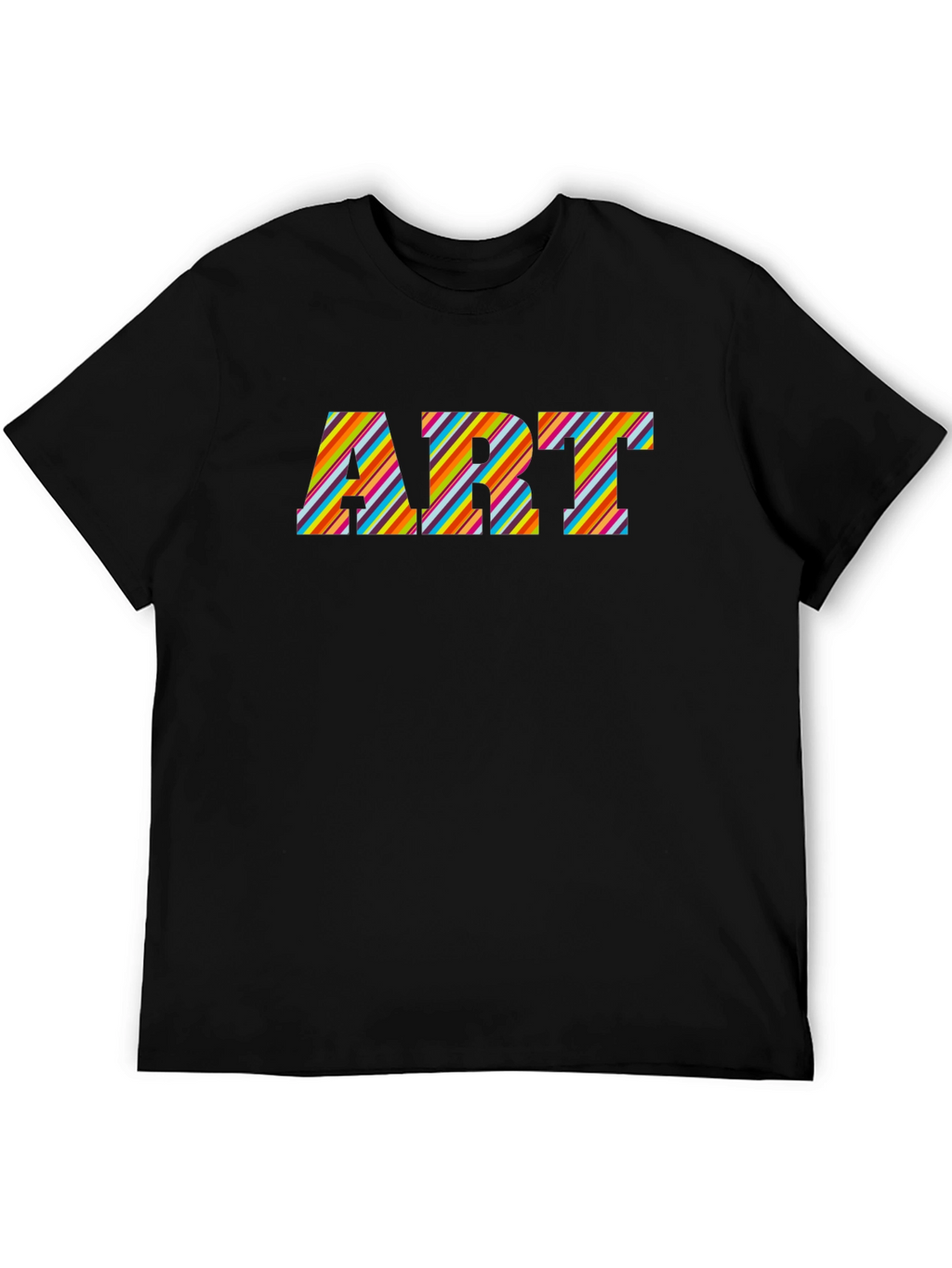 Art Striped Graphic T-Shirt