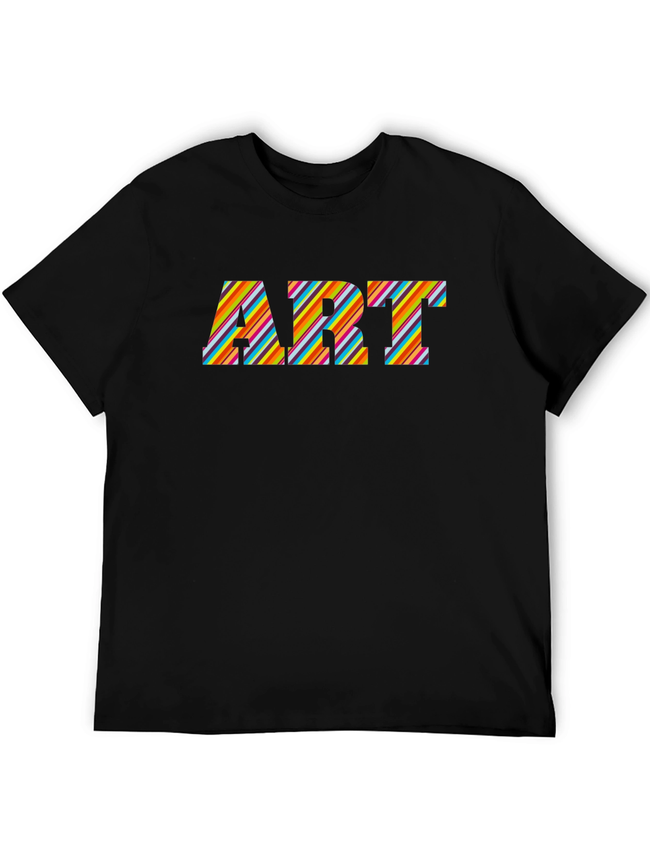 Art Striped Graphic T-Shirt