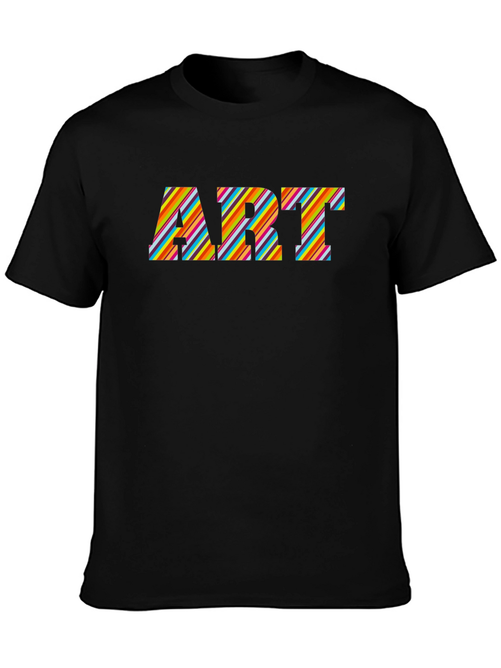 Art Striped Graphic T-Shirt