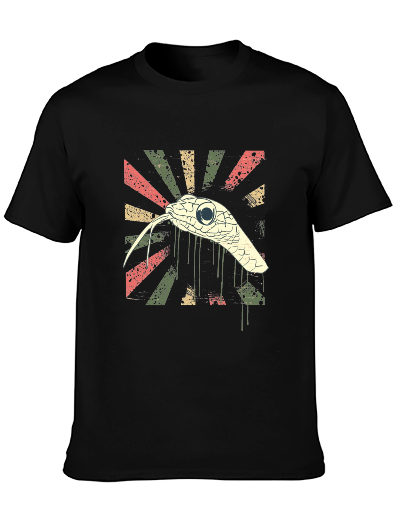 Vintage Snake Graphic Tee - Stylish Retro Design