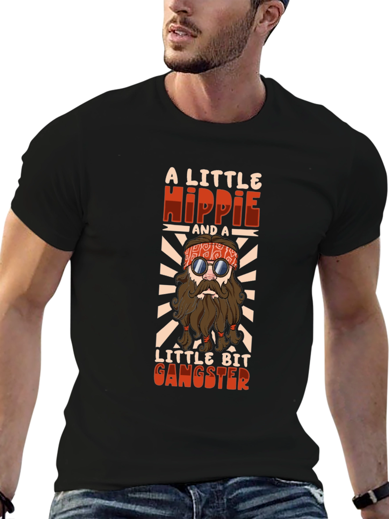 Hippie Gangster Graphic T-Shirt