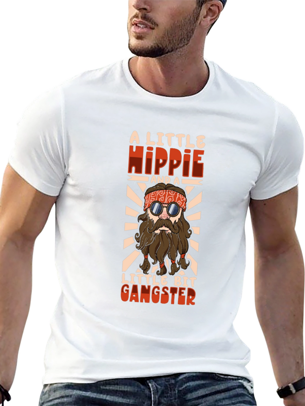 Hippie Gangster Graphic T-Shirt